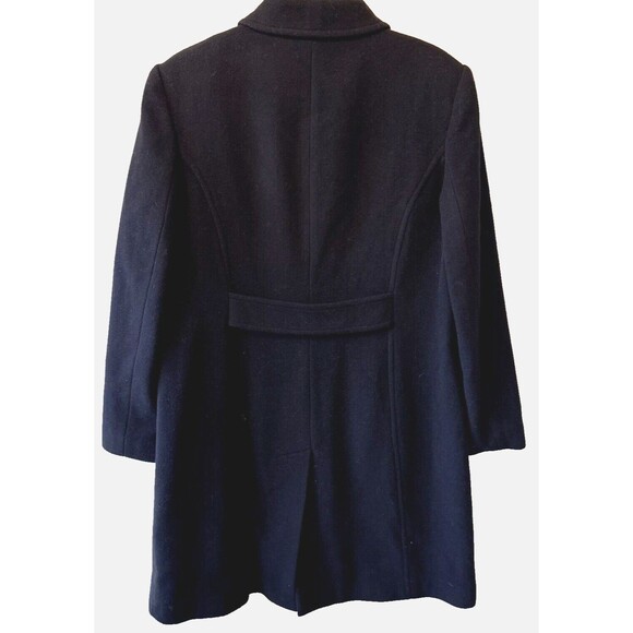 Fleet‎ Street Coat Women’s Size Large Button Front Long Collared Black - Picture 3 of 15